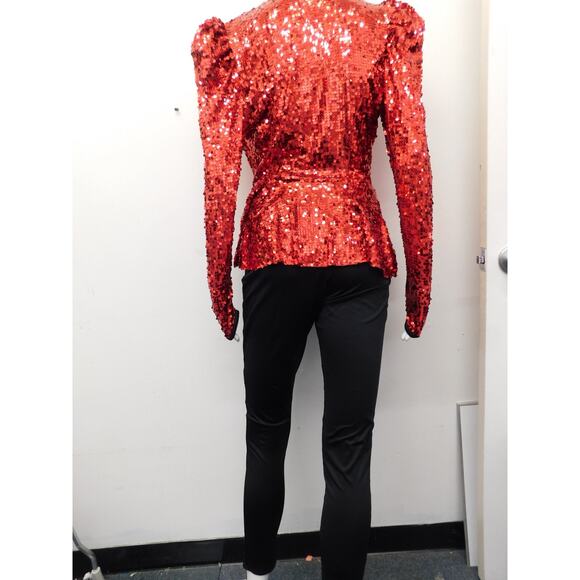 Weissman Gold and Black Sequin Dance Costume - Picture 4 of 4